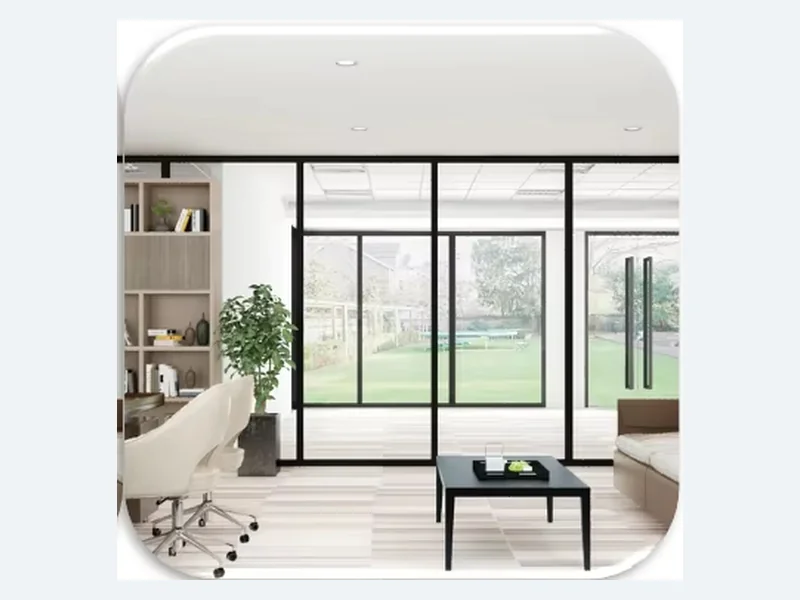 Residential glass changing from clear to private